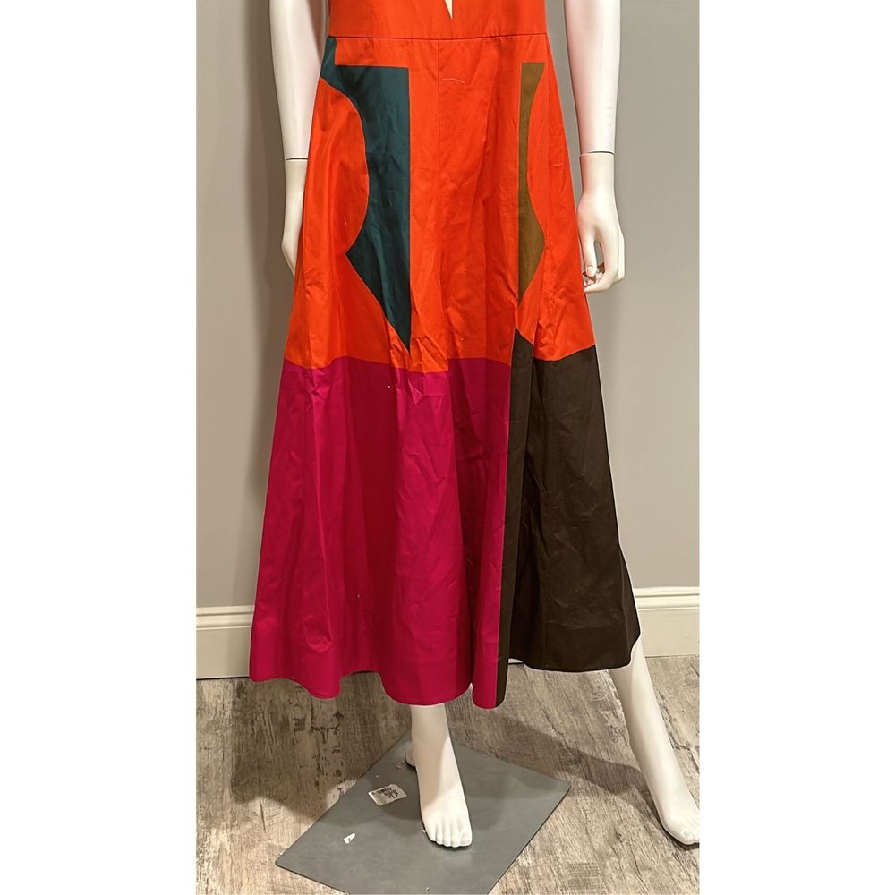 Akris Cotton Poplin Midi Dress with Composed Letters Print Size 8 - Picture 8 of 14
